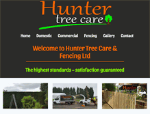 Tablet Screenshot of huntertreecare.co.uk